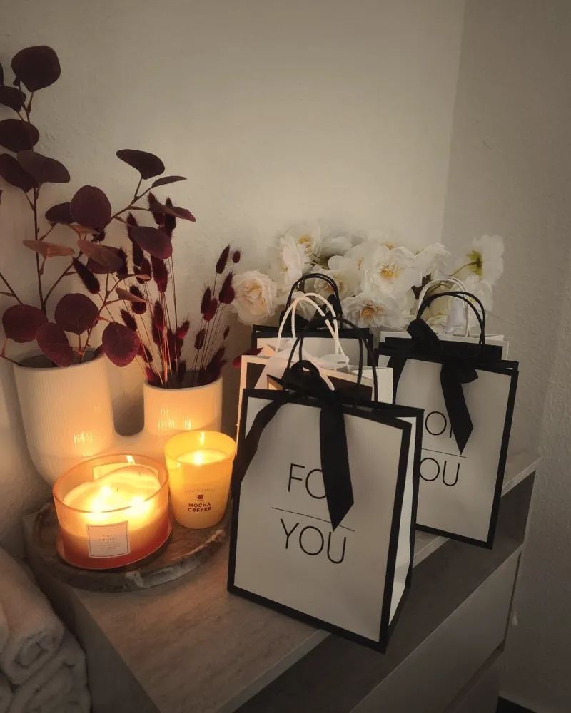 Подарочные пакеты «For You» со свечами